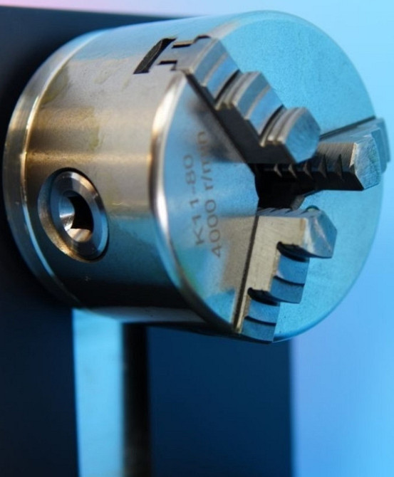 Трехкулачковый поворотный патрон для лазерной гравировки круглых предметов. Харьков - изображение 6