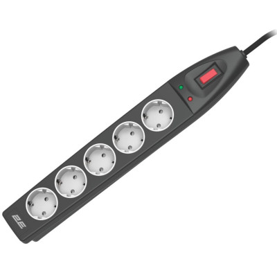 Сетевой фильтр питания 2E 2E-SP515M10BK 10m (2E-SP515M10BK) Винница - изображение 1