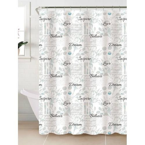 Шторка для ванной и душа 180x180 см водонепроницаемая,штора для душевой и ванной комнаты с крючками,прозрачная Каменец-Подольский - изображение 2