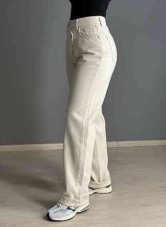 Джинси жіночі Its Basic 3847-7S6 straight fit з асиметричною застібкою бежеві, бежевий, 34, 34, 70 см, 95 см Київ