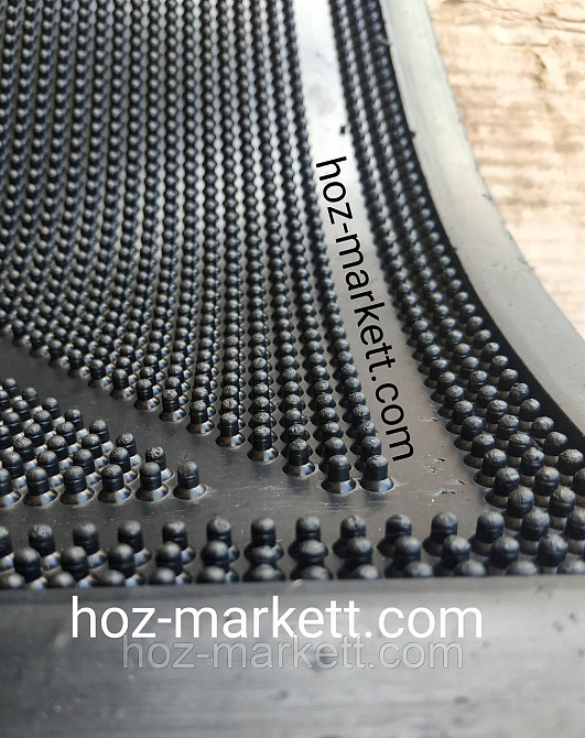 Коврик 90 х 60 х 1 см резиновый Ромб входной   шипы килим Харьков - изображение 7