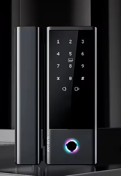 Розумний біометричний замок на скляні двері SEVEN LOCK SL-7776BF black Київ - фото 16