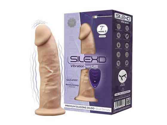 Фалоімітатор з вібрацією SilexD Henry Vibro Flesh (MODEL 2 size 7in) + LRS, діаметр 4,4 см Sex Aura Київ