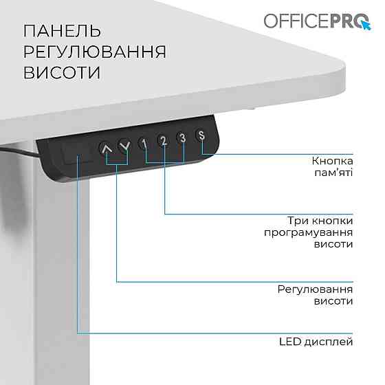 Комп'ютерний стіл OfficePro ODE1670W ( Білий ) Харків