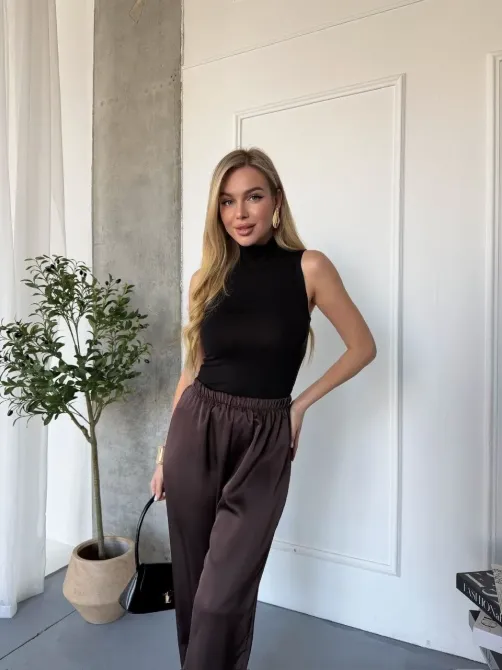 Шовкові жіночі брюки прямого крою Одеса - фото 4