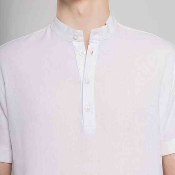 Чоловіча сорочка з коротким рукавом біла Pobedov Molodist' Київ