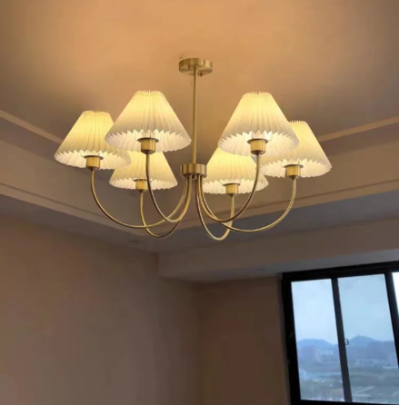 Світлодіодна люстра Дзвін cx911 (Золота) на 6 плафонів Вінниця