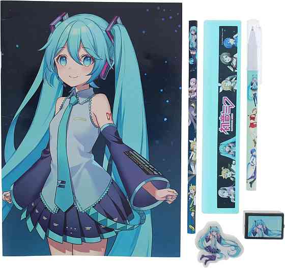 Набір канцелярії Hatsune Miku для школи письма та малювання пенал А5 Київ