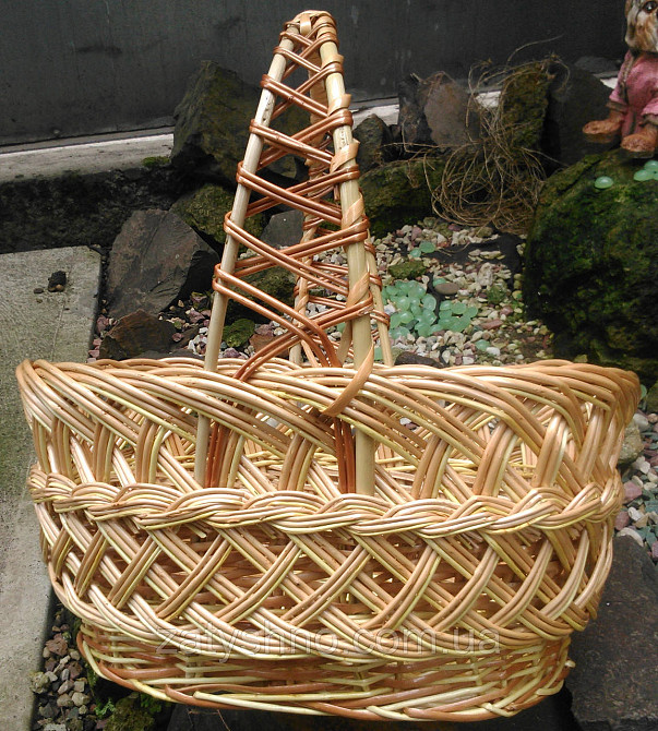 Подарочная корзина из лозы овальная Киев - изображение 1
