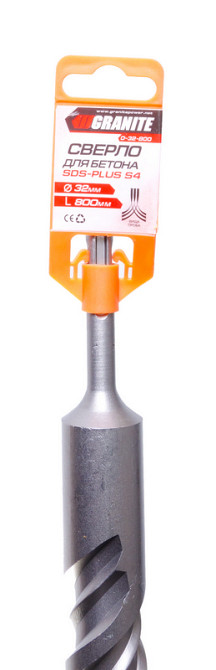 GRANITE Свердло для бетону GRANITE SDS-PLUS S4 32×800 мм 0-32-800 Коломия - фото 4