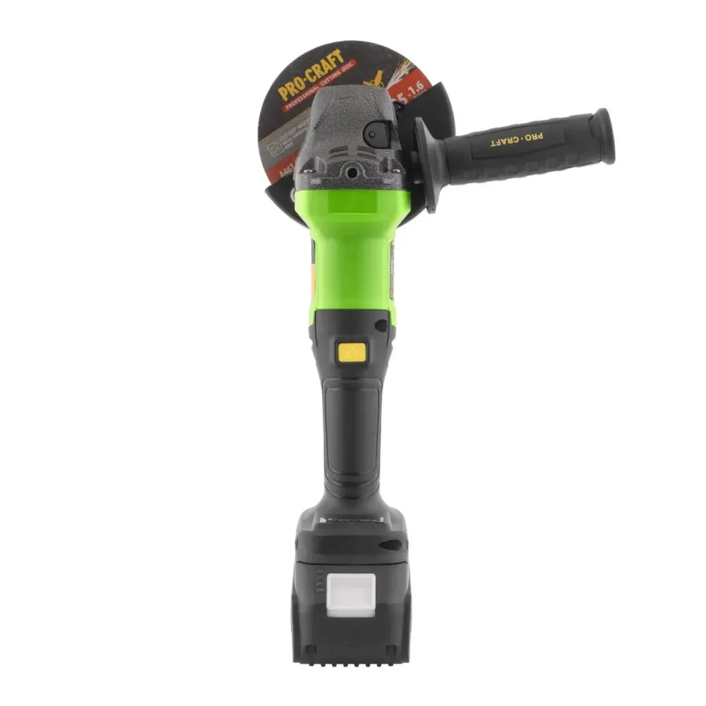 Болгарка акумуляторна з акб і зарядкою Procraft PGA-20 ,Безщіткова акумуляторна шліфмашина,Безщіткова болгарка Львів - фото 5