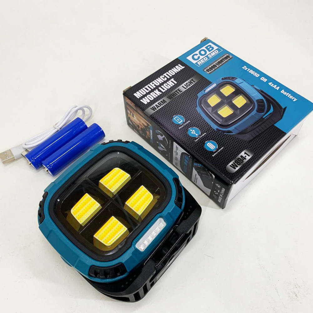 Фонарь кемпинг W894-1-4COB(White+Yellow)+5SMD(Red) Power bank FN-35 Львов - изображение 7