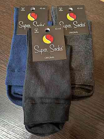 Шкарпетки чоловічі високі. Класичні чоловічі шкарпетки (3 шт.) SuperSocks. Розмір 42-44 Київ