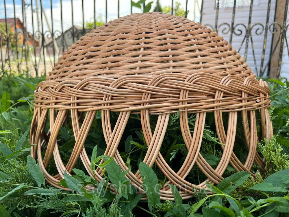 Люстра круглая из лозы 50 см Киев - изображение 6