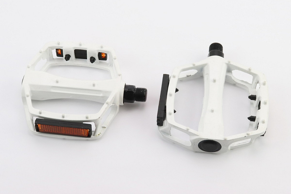 Педалі MTB широкі 9/16" (107x100x25mm) алюмінієві, білі YT-008 Київ - фото 1