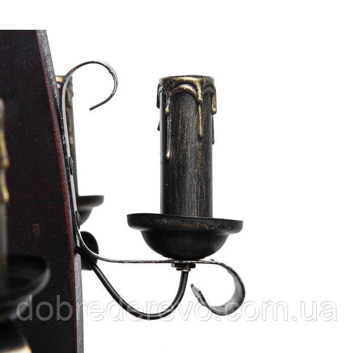 Люстра дерев'яна Бочечка 6 св, ексклюзивна, Світильник у формі бочонка Вижниця - фото 5