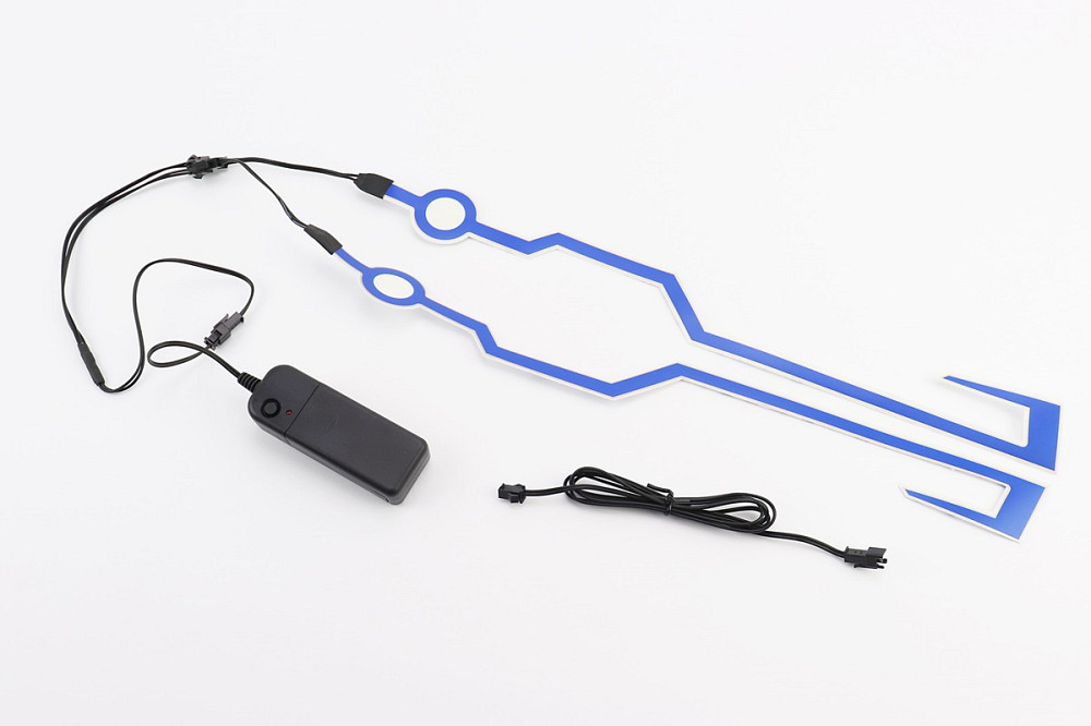 Підсвічування LED на мото шолом, 3 режими, синє (без батарейок) Киев - изображение 1