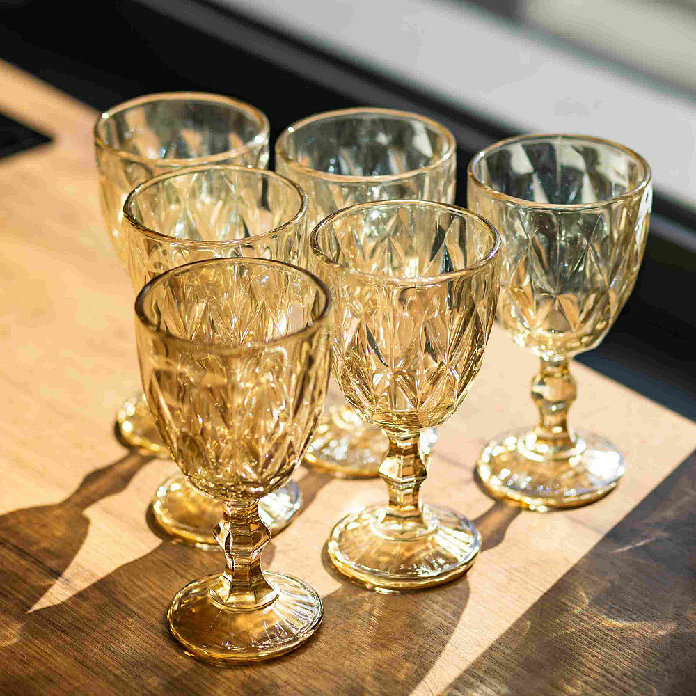 Набір келихів столових Citrine 6 штук по 300 мл HP-19-281 прозорий для вина та напоїв Коломыя - изображение 2