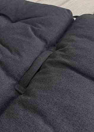 Подушка для стільців (50x120х8 см) подвійна Decorator Мальмо колір темно-сірий 84-132 Київ