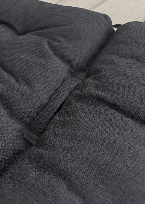 Подушка для стільців (50x120х8 см) подвійна Decorator Мальмо колір темно-сірий 84-132 Київ - фото 6