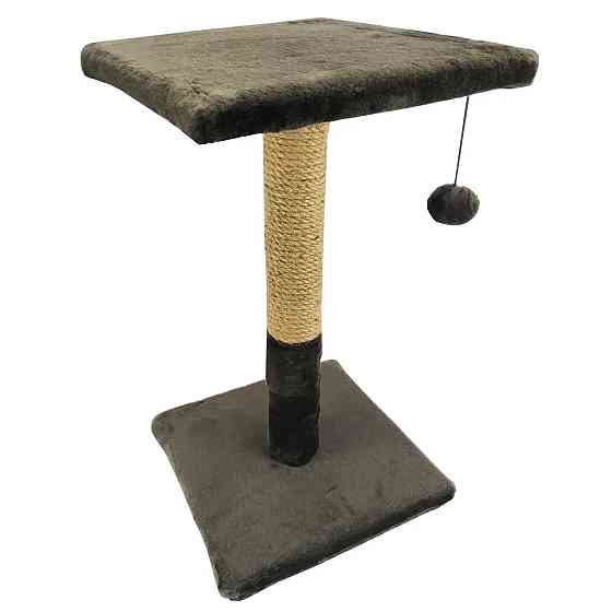 Дряпка с полкой джут Шоколад Пушистик 30/30/50 см Киев