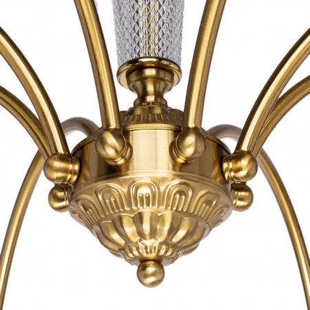 Светодиодная люстра Сад 5028 (Золотая) Винница