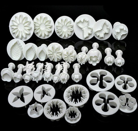 Набор кондитерских плунжеров и вырубок 33 штуки белый Киев - изображение 5