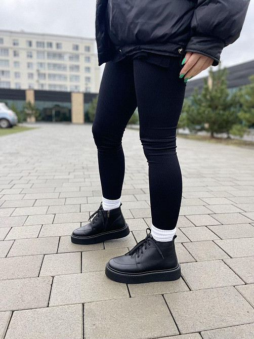 Черевики жіночі SEE SEVEN чорні натуральна шкіра з утепленням 37р.38р.39р. (5308) Коломыя - изображение 5