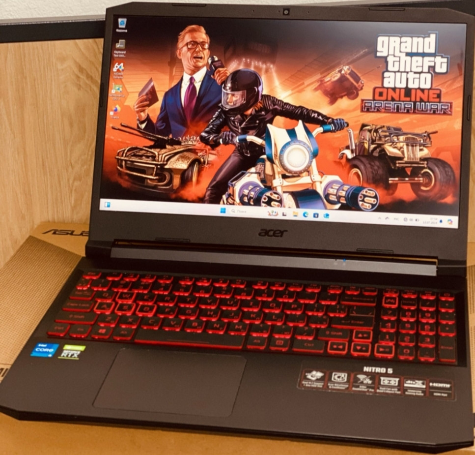 Ноутбук: ASER NITRO 5 15.6 144Hz. 15-11400H 6 ядер, / 12 потоков, RTX 3050TI - 4Gb. Киев - изображение 3