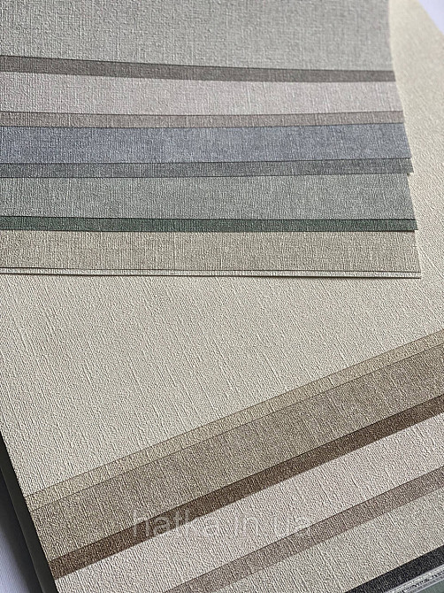 Шпалери вінілові на флізеліні AS creation Amber метрові однотонні структурні під тканину матові сірі Київ - фото 6