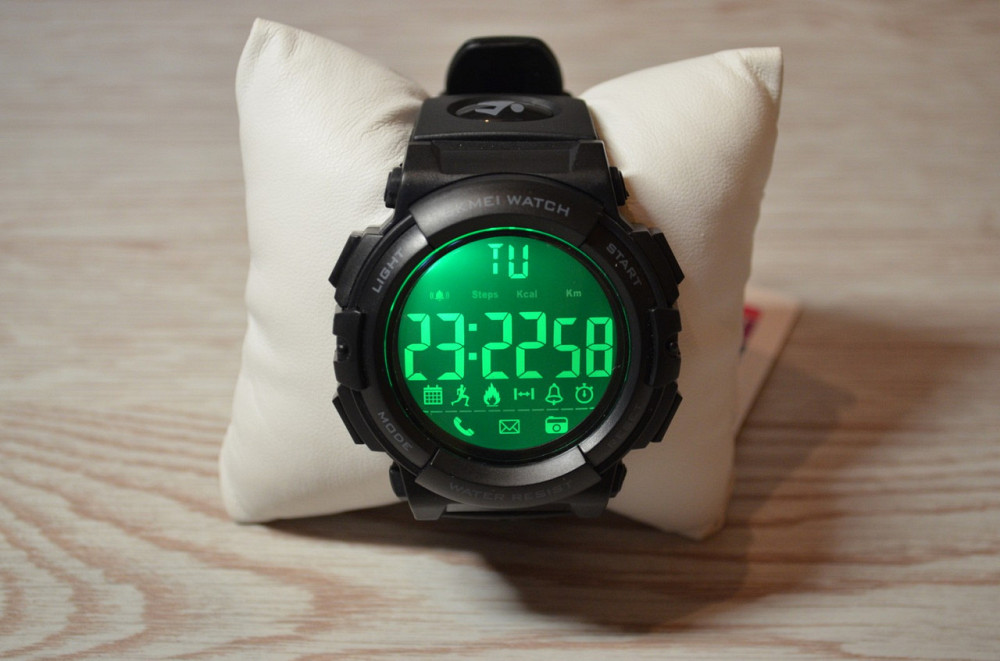 Чоловічий спортивний годинник Skmei 1303 з крокоміром Чорний Вінниця - фото 7