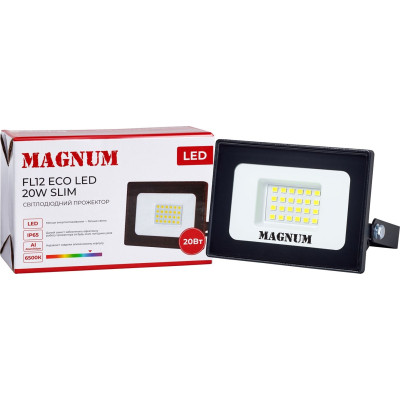 Прожектор MAGNUM FL12 ECO LED 20Вт slim 6500К IP65 (90022011) Вінниця - фото 4