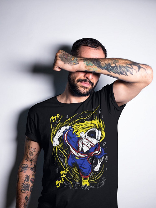 Футболка аниме Моя геройская академия оверсайз (S/M/L) Черний AnimeJ0286 Днепр - изображение 2