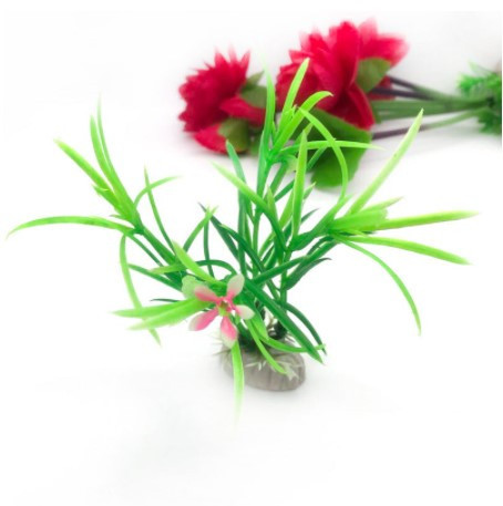 Растения искусственные в аквариум зеленый - длина 10см, пластик Киев - изображение 1