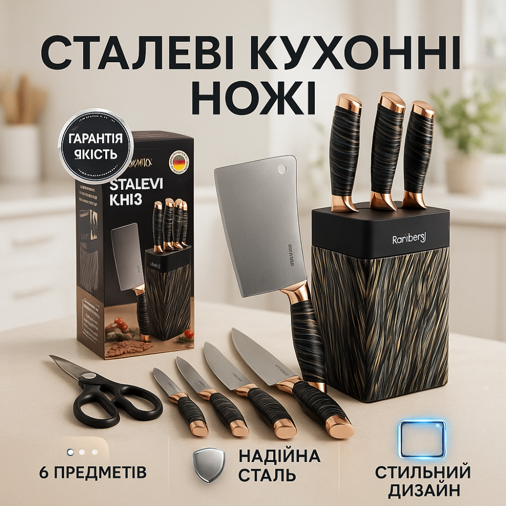 Топ кращих ножів для кухні, Ергономічні ножі для кухні, Бюджетні кухонні ножі кухонні професійні MS-81 Львів - фото 8