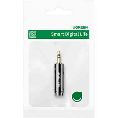 Переходник 3.5mm M to 6.35mm F AV168 black Ugreen (60711) Винница