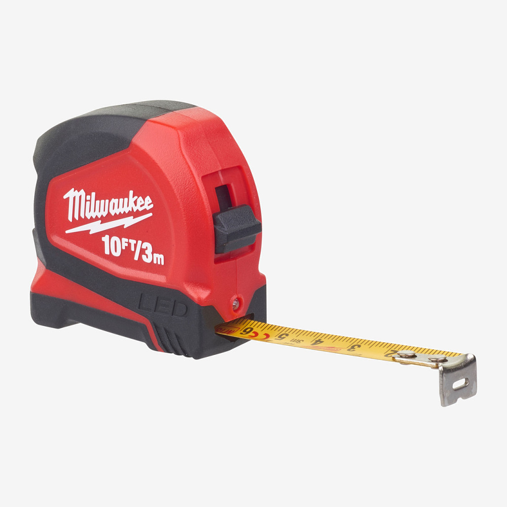Рулетка метрическая MILWAUKEE с LED подсветкой, 3м, (12мм) Одесса - изображение 2