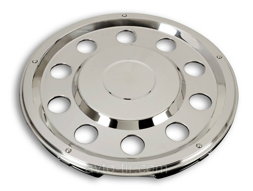 Колпак колеса 22.5 нержавійка 07-02-03-0003 Колпак 22.5  Ковпак задній 22.5 Ковпак на прицеп 22. Луцьк - фото 5