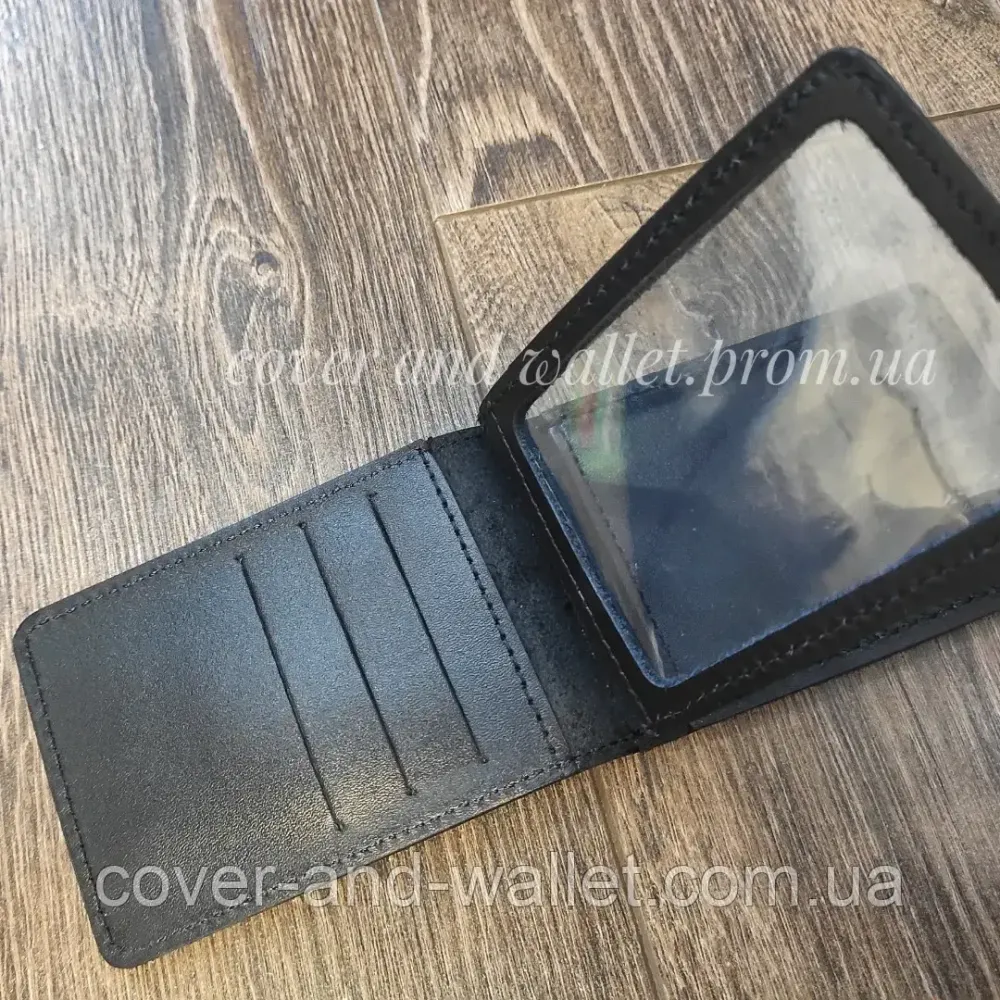 Обкладинка на посвідчення "Національна гвардія Україна" під жетон із відділенням для карток (на картку) Київ - фото 1