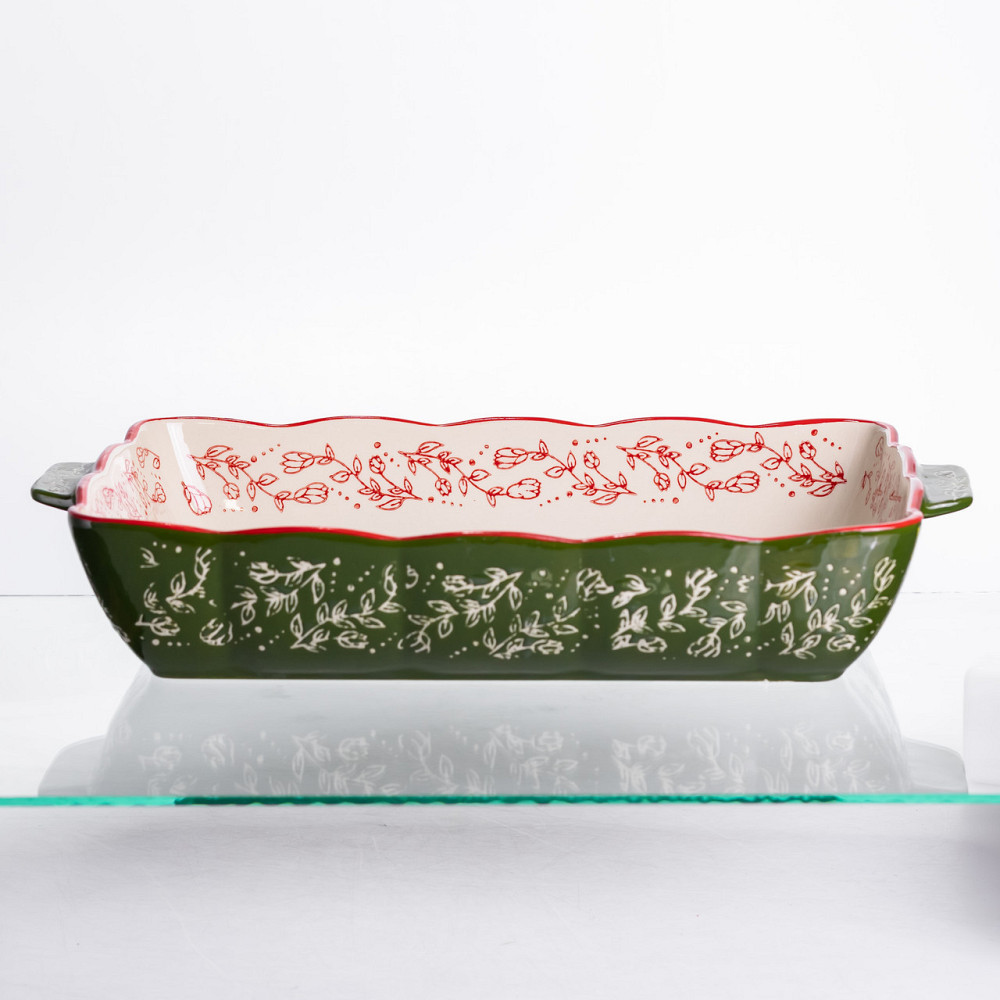 Форма для запікання та сервірування Vintage Прямокутна з ручками HM05-12 Київ - фото 4