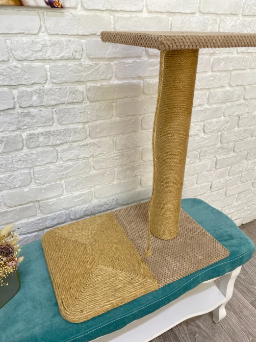 Когтеточка с лежанкой джутовая 65×55×40 см для кошек Киев - изображение 3