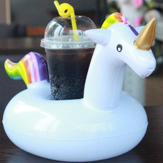 Надувной подстаканник для бассейна Единорог 30х21 см Винница - изображение 2