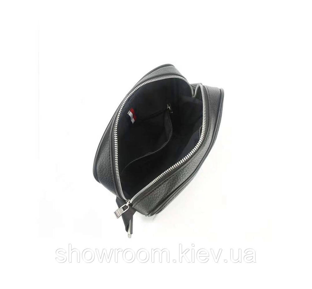 Мужская брендовая сумка через плечо (670) черная Киев - изображение 3