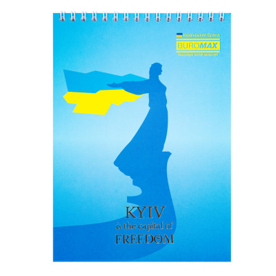 Блокнот Buromax на пружині зверху Patriot Kyiv A5 48 листів у клітину (BM.24545105) Вінниця - фото 2