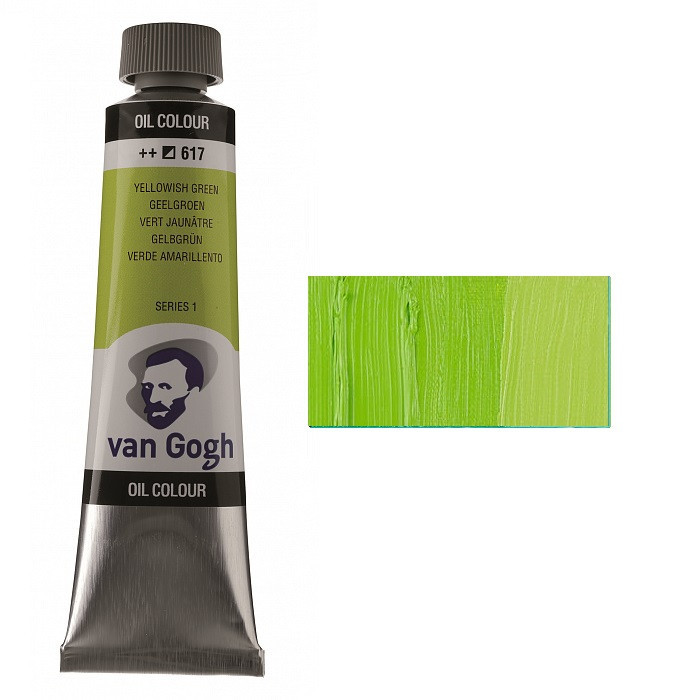 Фарба олійна VAN GOGH (617) Жовтувато-зелений 40 мл Royal Talens Київ - фото 1