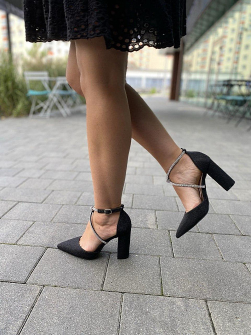 YES MILE Босоніжки жіночі YES MILE LEI-87 чорні (літо, еко-шкіра з напиленням) (5884) Коломия - фото 4