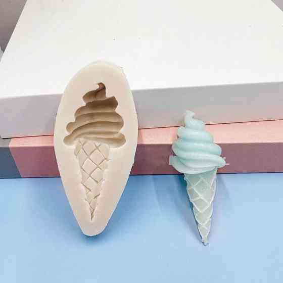 Молд силиконовый Мороженное 100 на 45 мм серый Киев