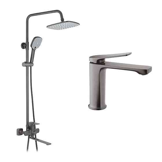 Набор 2 в 1 душевая система Kroner Armada-GRP067 + смеситель Makon-GRP010 Киев