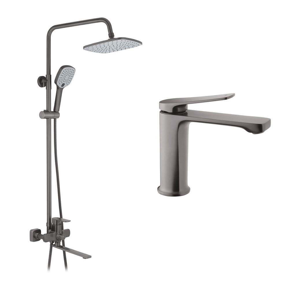 Набор 2 в 1 душевая система Kroner Armada-GRP067 + смеситель Makon-GRP010 Киев - изображение 1