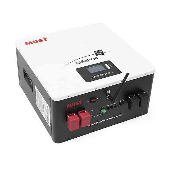 Акумуляторна батарея Must LiFePO4 LP16-24200 25.6V 200Ah, 5,12kWh, BMS100A@8S, CAN2.0/RS232/RS485, 6000 cycles, 486x442x250,44kg Киев